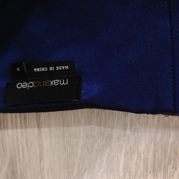 Elegant Navy Mini Dress - Picture 2 of 6